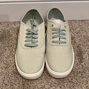 Time & Tru Light Sage Shoes - Size 10